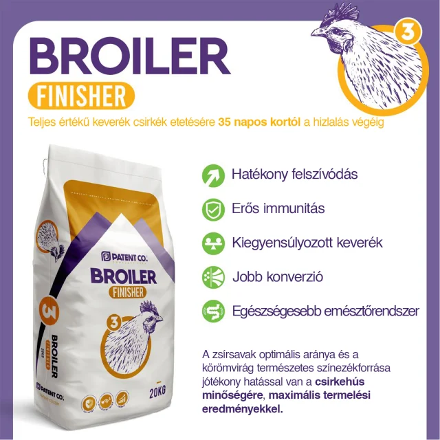 🐔🥇 BROILER FINISHER – A modern táplálkozási stratégia utolsó, de annál fontosabb lépése!

🌱 Természetes összetevők és 🔬 legújabb technológiai fejlesztések ötvözete a csirkék egészségének javításáért és a kiváló termelési eredményekért!

🚀 STARTER – a kezdetért 🐣
📈 GROWER – a haladásért 🐥
🏆 FINISHER – a győzelemért 🐓

💡 Válaszd a teljes brojlertáp-rendszert a maximális teljesítményért!

⬆️Linkek a BIO-ban!⬆️

📞 Elérhetőségeink:
📲 | +36 20 946 7615
🌐 | www.vitacarbkft.com

🔖 #csirke #tehén #malac #kérődző #baromfi #sertés #premix #koncentrátum #takarmány #vitacarb #patentco #pulyka #gmofree #egészség #kacsa #liba #duck #ducks #goose #geese #tyúk #tojás #vitamin #vitamins #birka #juh #kecske #toxinkötő 🚜🌿